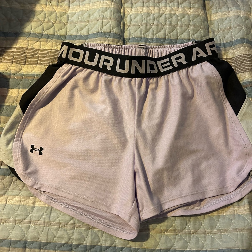 Under Armour Purple and Black Athletic Shorts